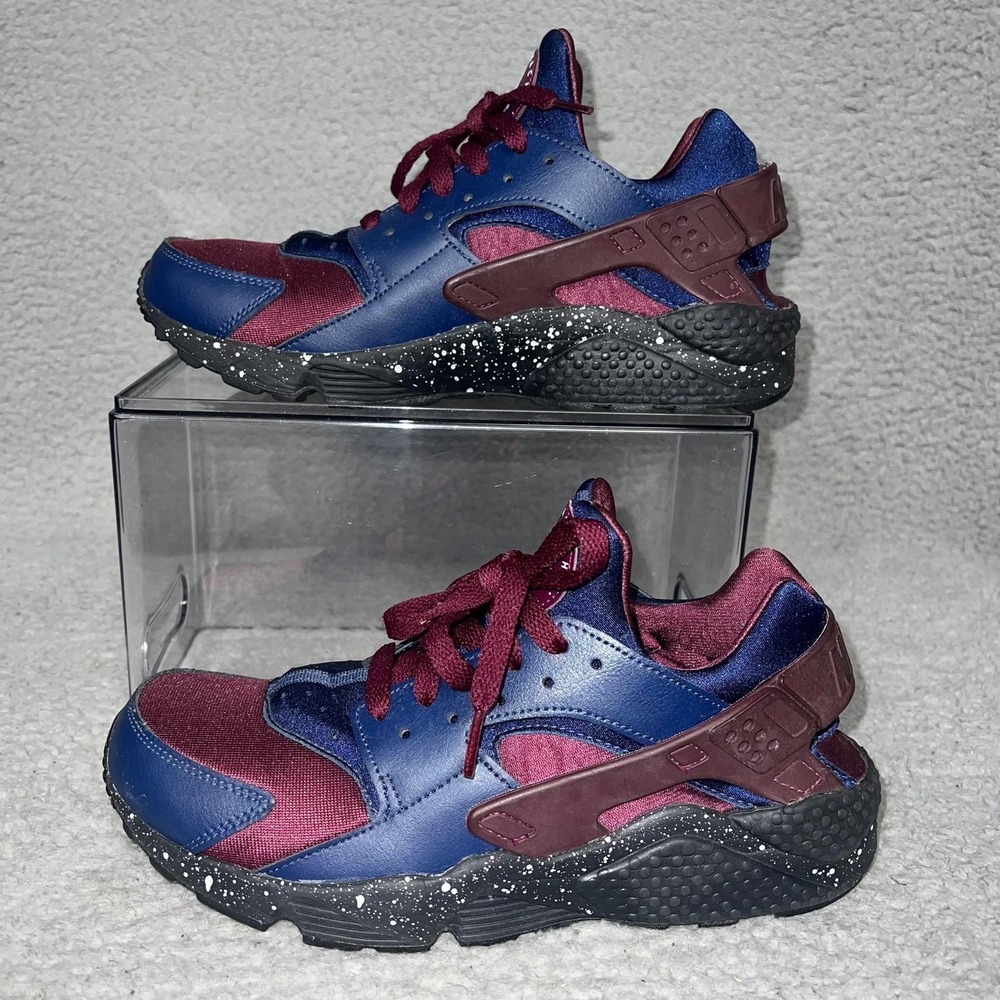 Nike Air Huarache Run Sneakers Womens Sz 8 Beetroot /Blue 777330-962 *Rare Color